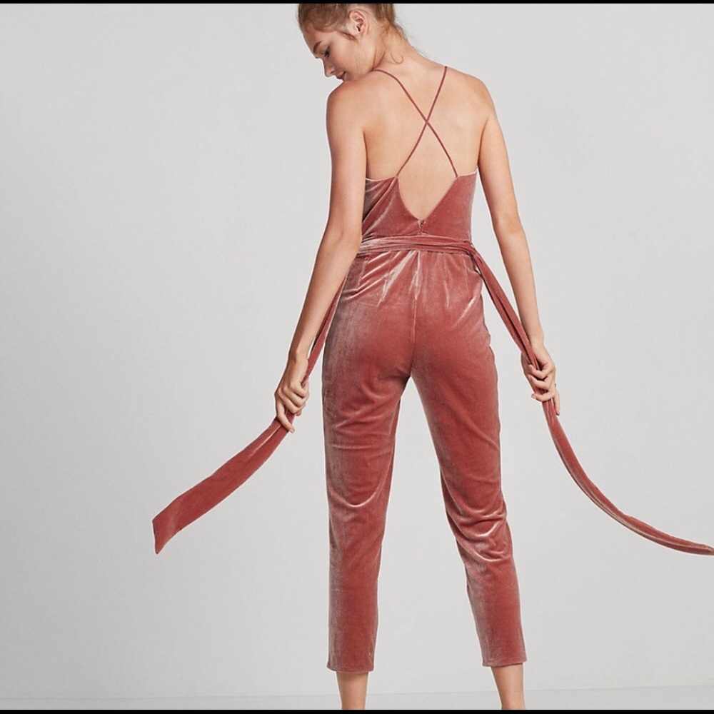 Express Velvet Jumpsuit